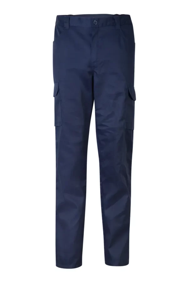 pantalon largo corte slim fita