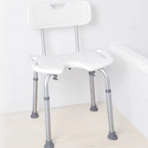 silla de ducha con respaldo